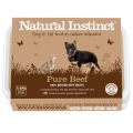 Natural Instinct Pure Raw Beef Dog & Cat 2 x 500g Twin Pack Frozen